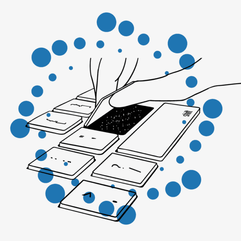A hand removing the Return key on a keyboard revealing starts and space below.