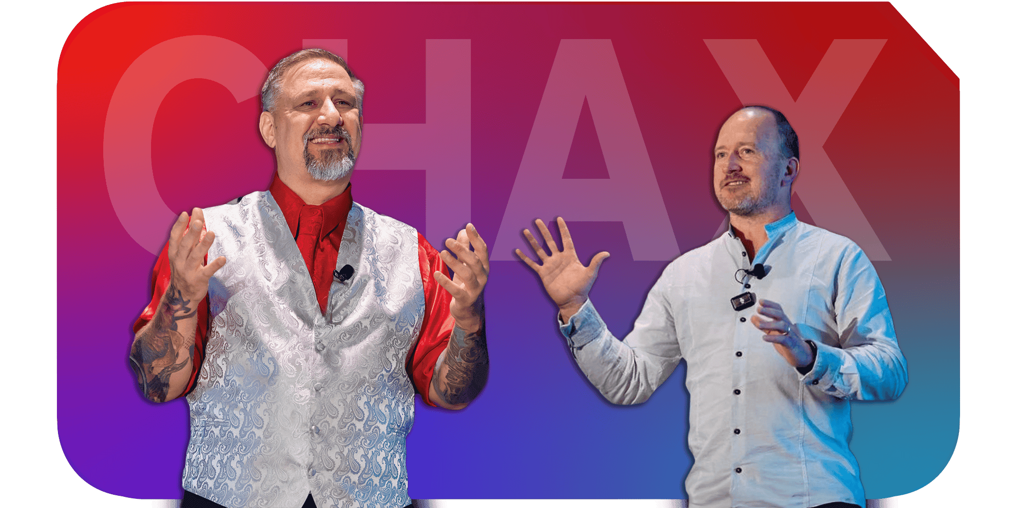 Dax and Chad speaking at conferences
